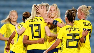Amanda Ilestedt is international team-mates with Arsenal striker Stina Blackstenius